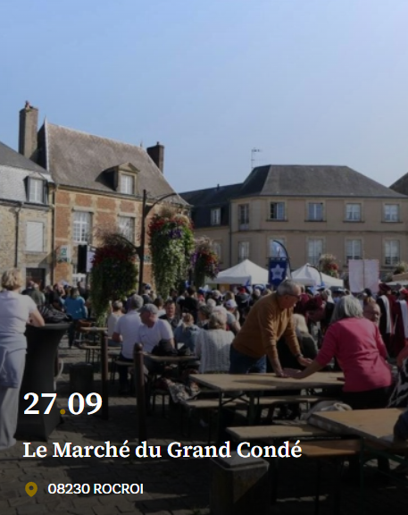 Le Marché du Grand Condé à Rocroy 2025